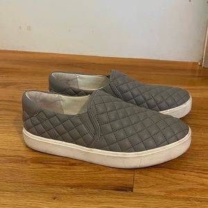 Sam Edelman Gray Quilted Ezzie Slip on Sneakers